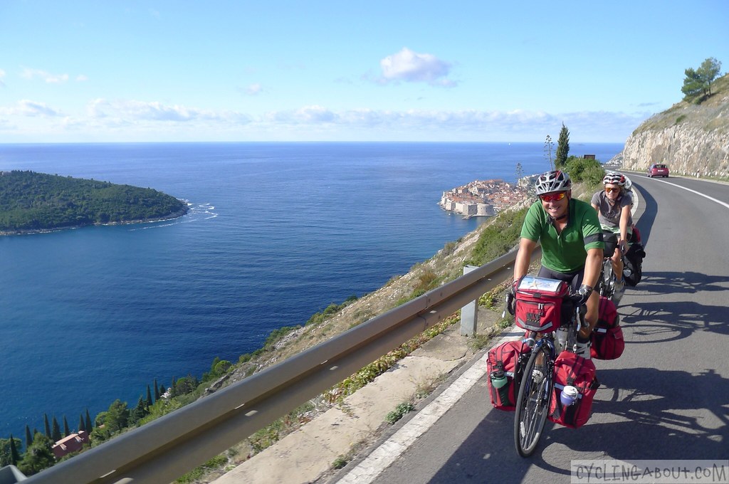 Climbing up a hill in Dubrovnik Climbing up a hill in Dubrovnik